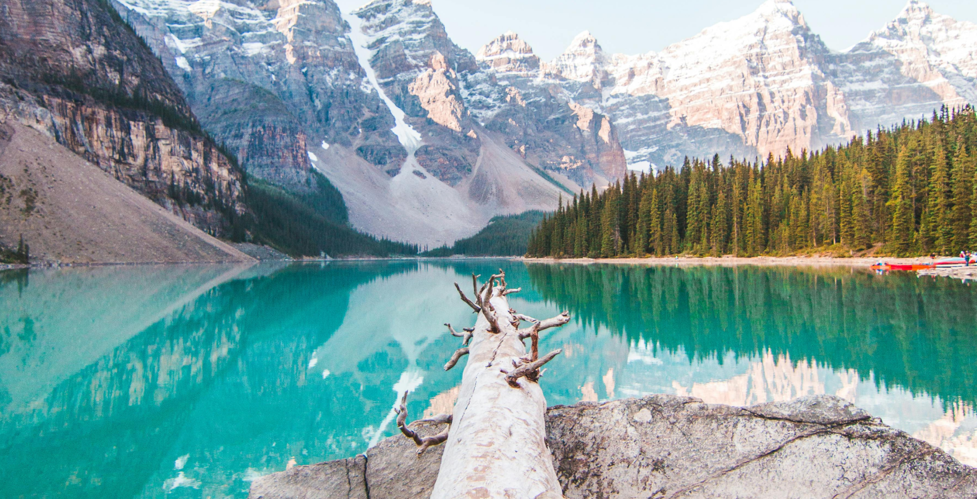 Father and child kayaking